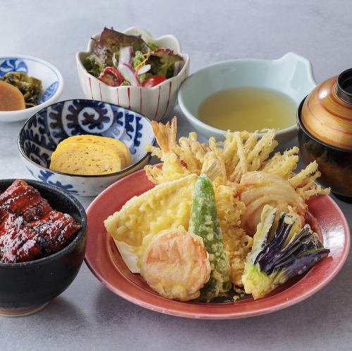 우나 덮밥과 잔치 天麩羅의 만찬 정식