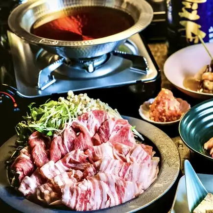 【冬季限定！】明太orゆず塩・選べるしゃぶしゃぶ＆飲み放題付き「温香」コース
