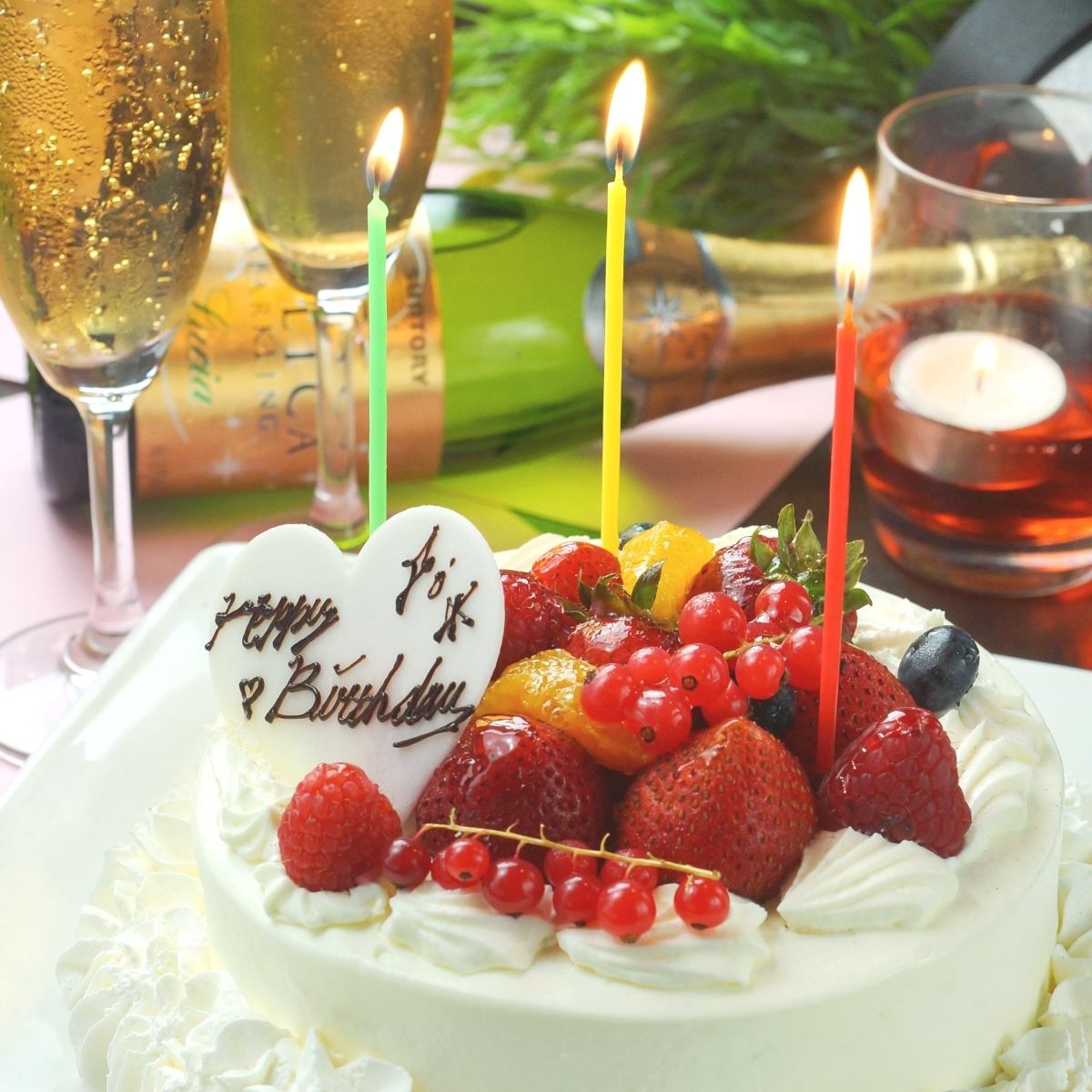 We will prepare a dessert plate on the anniversary! Please let us know when you make a reservation ♪