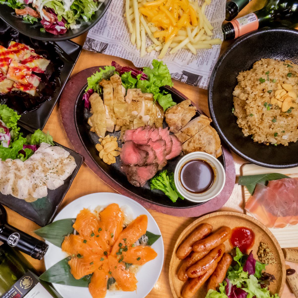2時間飲み放題◆食べ放題×飲み放題3300円～◆肉×チーズ×個室◆