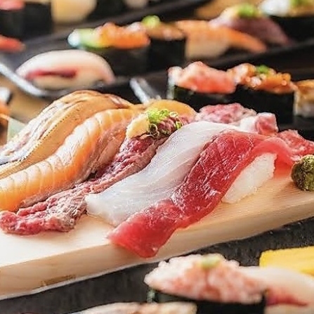 [Private rooms available, 3-hour all-you-can-eat and drink] Charcoal-grilled chicken skewers, meat sushi, seafood from 2980 yen