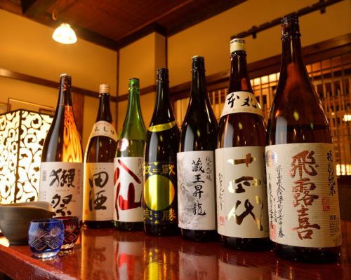 地酒純米酒豊富にご用意