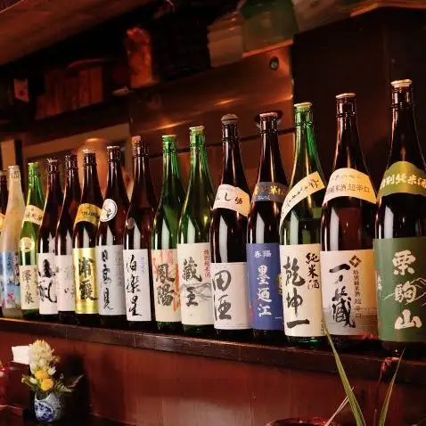 We have a wide selection of local sake, including junmai sake.