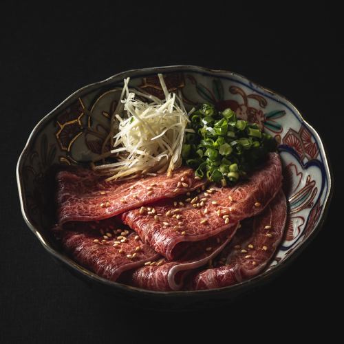Upper beef cheek sashimi