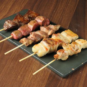 [Charcoal grilled yakitori course] 2 hours all-you-can-drink included 4,500 yen