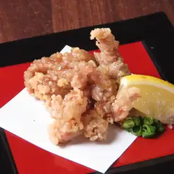 Crunchy fried chicken gizzards