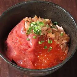 明太子と鮭ハラス御飯