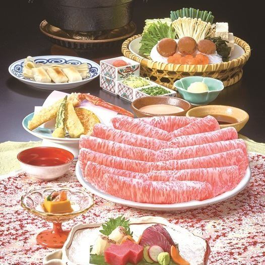 From 2/26 to 4/22 <<Spring Feast>> Shabu-shabu Kaiseki ~Aoki~ [Specially selected marbled Wagyu beef] 8 dishes total, 8,580 yen