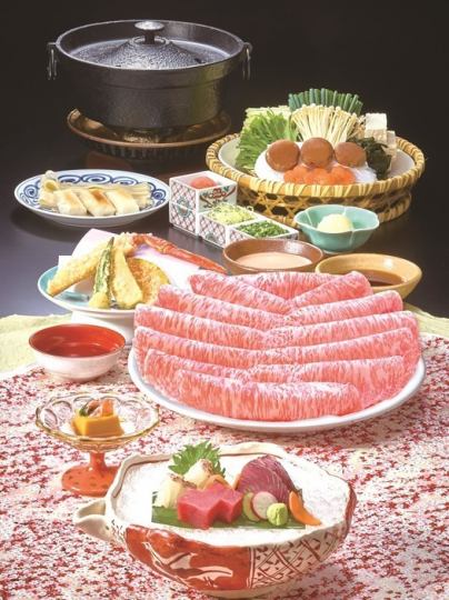 From 2/26 to 4/22 <<Spring Feast>> Shabu-shabu Kaiseki ~Aoki~ [Specially selected marbled Wagyu beef] 8 dishes total, 8,580 yen