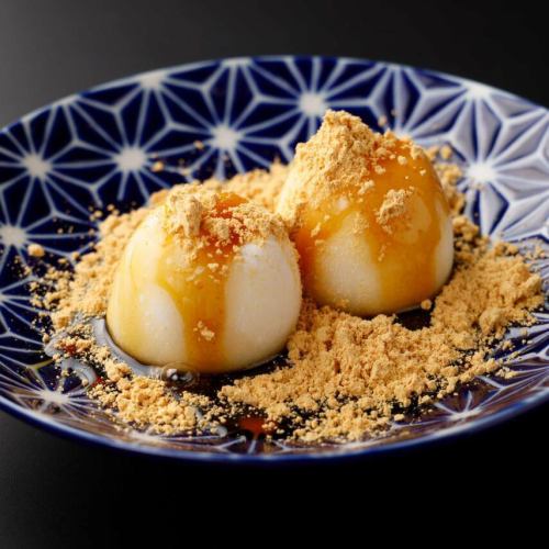 Black honey and kinako snow daifuku