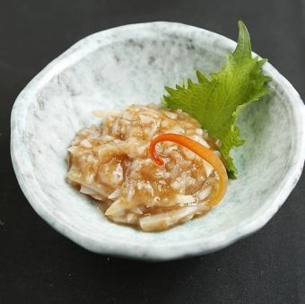 長芋の梅水晶和え