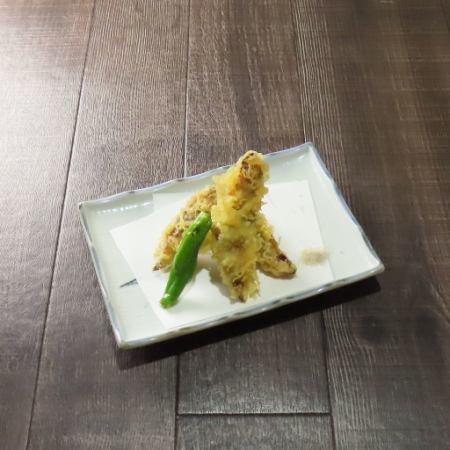 鰻の天ぷら山椒塩で