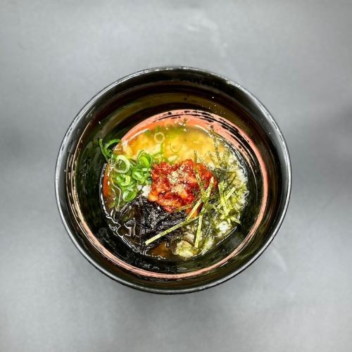 Chin soup ochazuke (salmon/chanja)