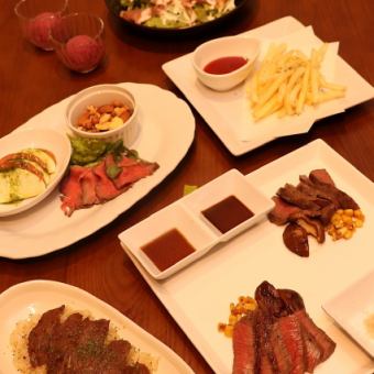 【村上牛】90分飲み放題付き！特製ディナーコース　6品5500円