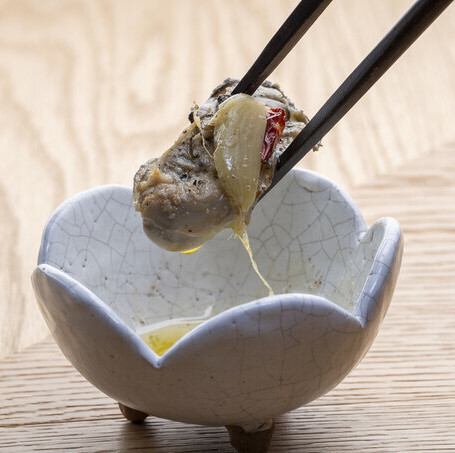 牡蠣のオイル漬け