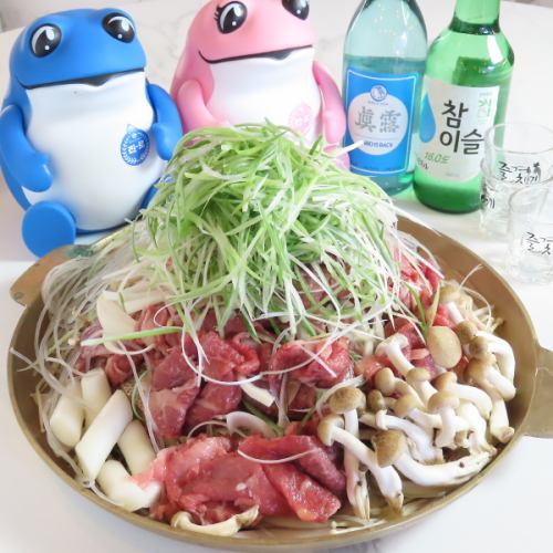 真鍮で焼く本場の味！◆ねぎプルコギ◆ねぎの香ばしさと甘辛牛肉のとろける旨さ、お酒ご飯とも相性◎