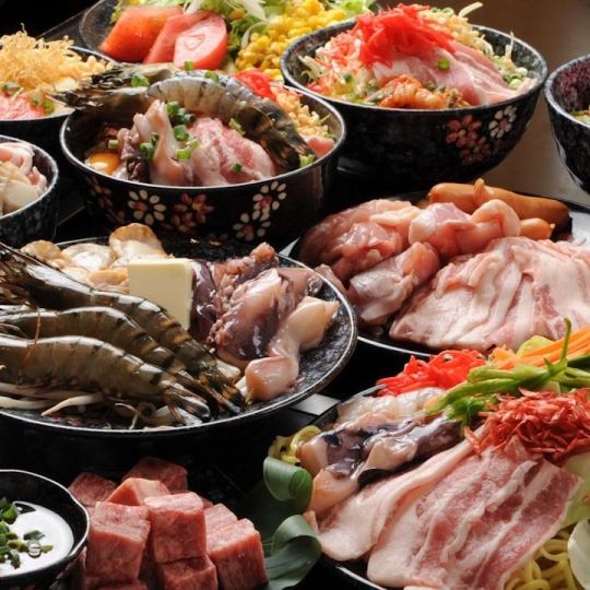 [Wakatake specialty all-you-can-eat/all-you-can-drink] 2 hours all-you-can-eat all items + all-you-can-drink alcohol 5,000 yen (tax included)