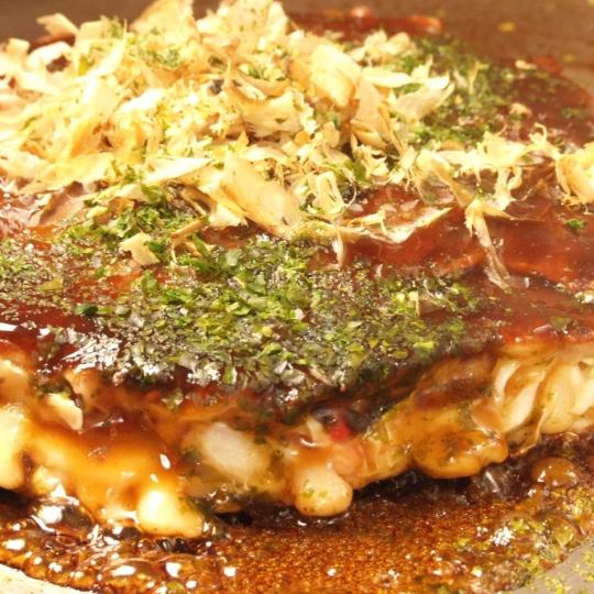 お好み焼食べ放題コース＋アルコール飲み放題2時間　4000円(税込)