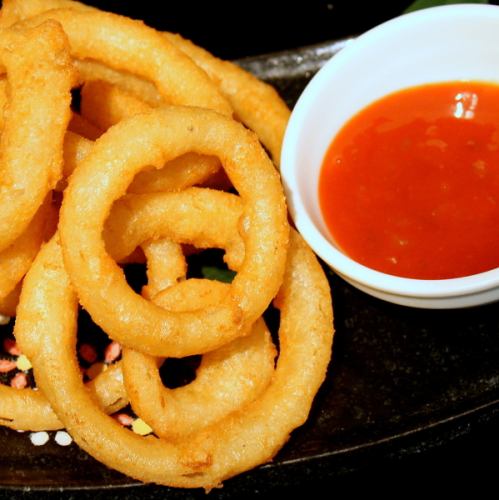 Onion ring fries/potato fries each