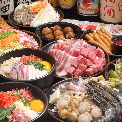 3時間全品食べ飲み放題 更に馬刺し2点付6060円→5000円