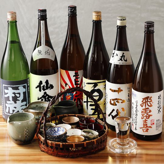 精選來自全國各地的優質清酒。還有稀有品牌！