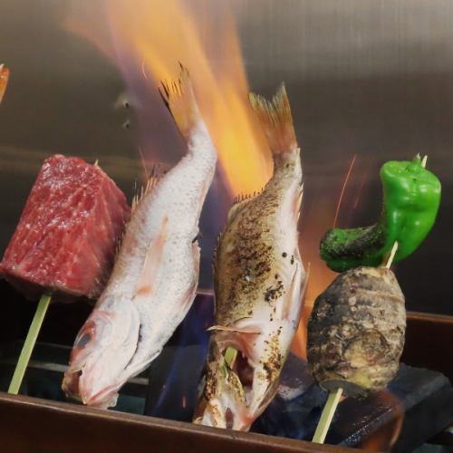 【セッチュウアン3大名物】本日のお任せ炭火焼き盛り合せ