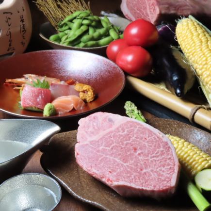 接待等に◎季節のお任せ料理7品7000円料理は全て銘々盛りでご提供【時間無制限飲み放題付き!】
