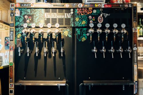 Four taps of carefully selected draft craft beer and hard cider from the owner