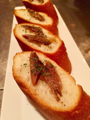 Anchovy toast