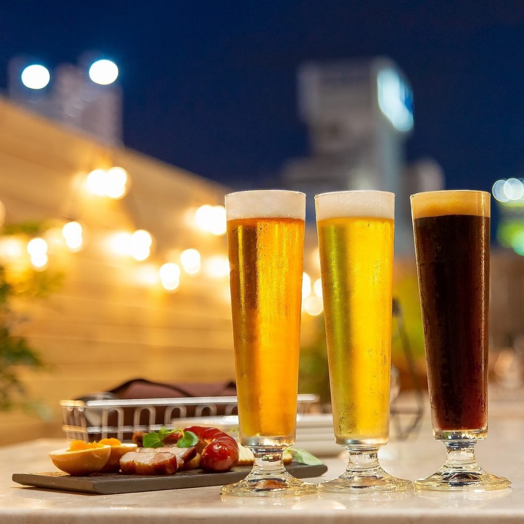 You can enjoy delicious craft beer and BBQ food pairing ♪