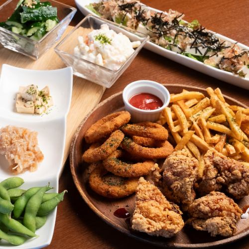 店長のお任せ☆おつまみ3-6品+2時間飲み放題3300円(税込)