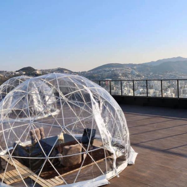 Sky Terrace can be reserved for 100 people !! Opened on April 4, 2020 The Kotatsu Dome, which appeared in 2019, can be enjoyed from November to April.
