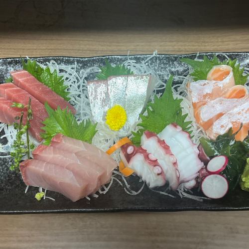 <おまかせ>刺身五点盛り合わせ