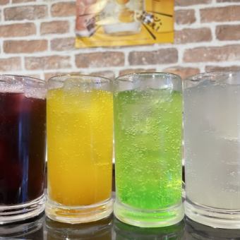 生ビール、角、日本酒も含む　単品１２０分飲み放題コース　2480円