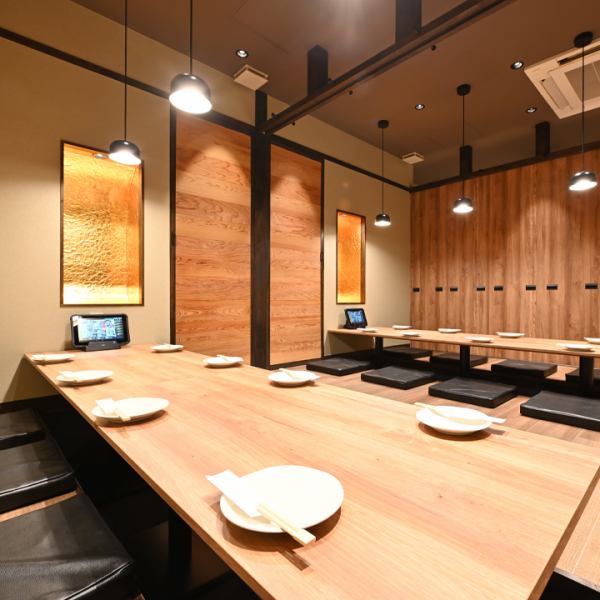 全席完全個室！最大宴会70名様OK♪　各種ご宴会対応致します！～6名、～12名。～30名、~40名など様々な人数でご利用頂ける個室を多数ご用意しております！ご宴会は名古屋を味わう大名古屋酒場にお任せください