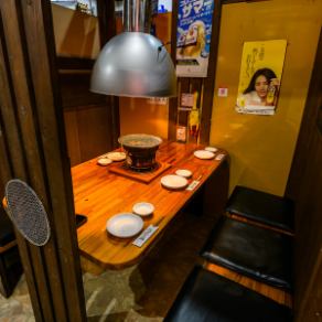 テーブル全席しっかり仕切りがあるのでプライベートな空間で焼肉をお楽しみいただけます◎