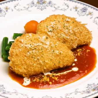 蟹奶油炸肉餅米蘭風格