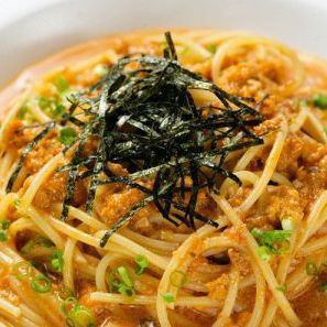 【名物】ウニクリームソースのパスタ