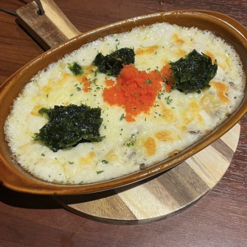 明太とろろてっぱん焼