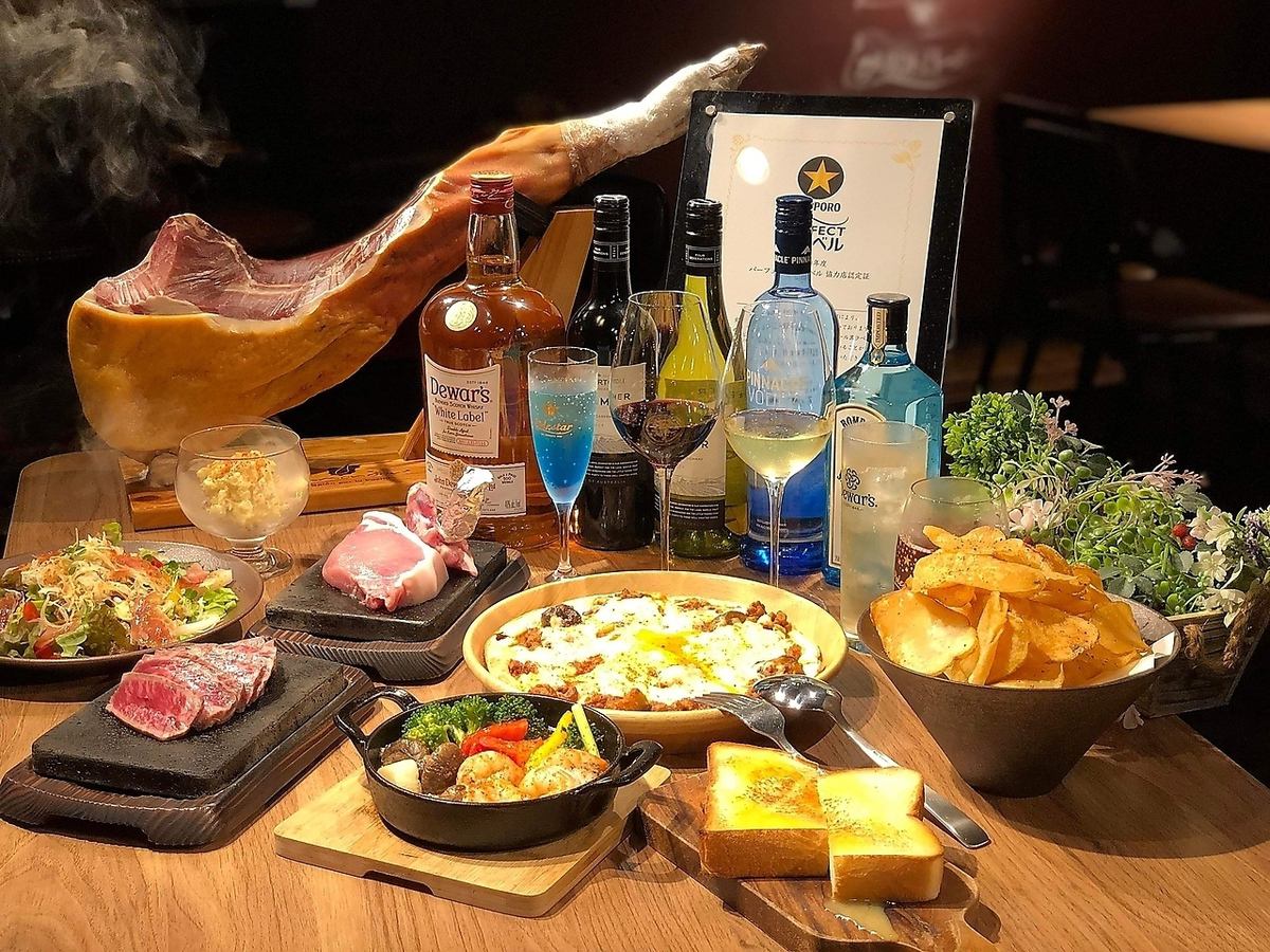 A 3-minute walk from Kasugabara Station! A dining bar where you can enjoy creative cuisine and carefully selected alcoholic beverages!