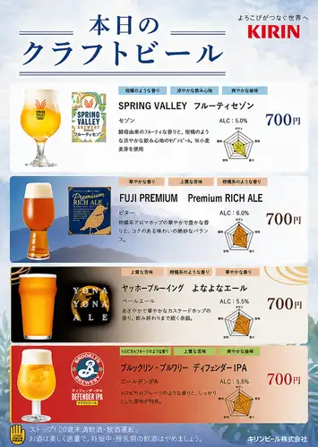 【ご宴会に★】クラフトビール飲み放題あります!