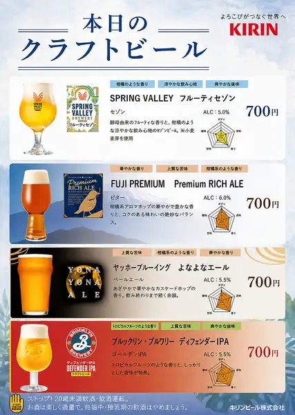 【ご宴会に★】クラフトビール飲み放題あります！