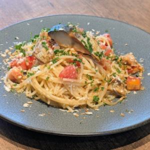 ●焼鯖カレティエッラ スパゲティー