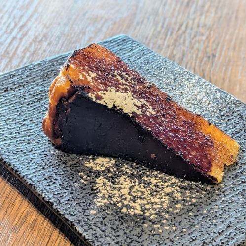 バスクチーズケーキのブリュレ