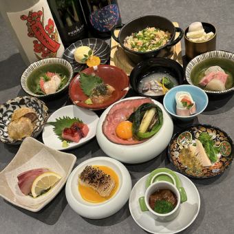 sara博多≪premium≫ コース ～刺身からデザートまで、ワンランク上の上質コース～　