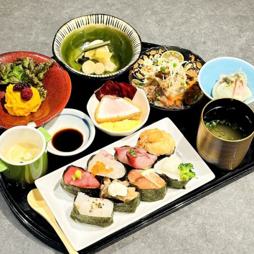 数量限定　小皿“肴”の寿司御膳