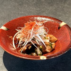 いか下足とザーサイ　葱まみれ 麻辣和え