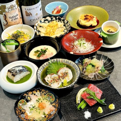 毎月変わるコース料理