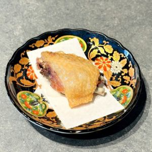 一夜干し 鶏手羽のから揚げ