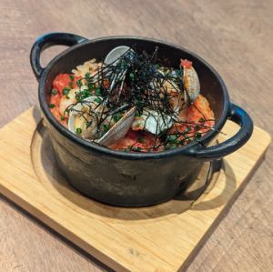 海鮮とトマトのリゾピラフ